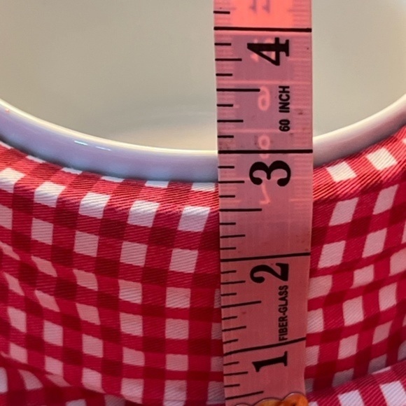 Two Red White Gingham Baskets Heritage Mint Round & Unbranded Oval Chip & Dip - Picture 7 of 15